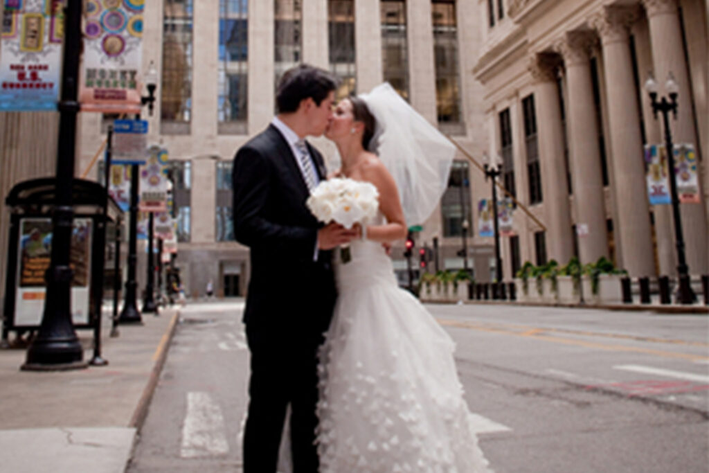 Chicago Wedding at theWit Hotel featured in CS Brides