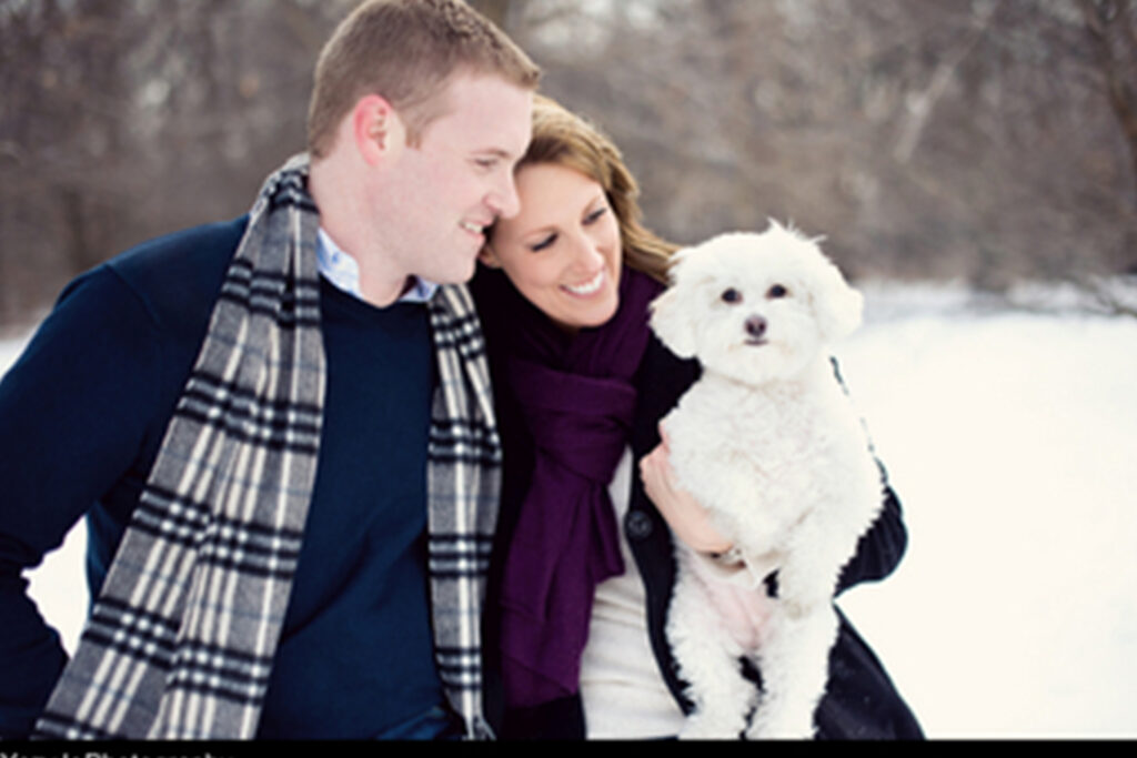 Winter Engagement Pictures in Chicago