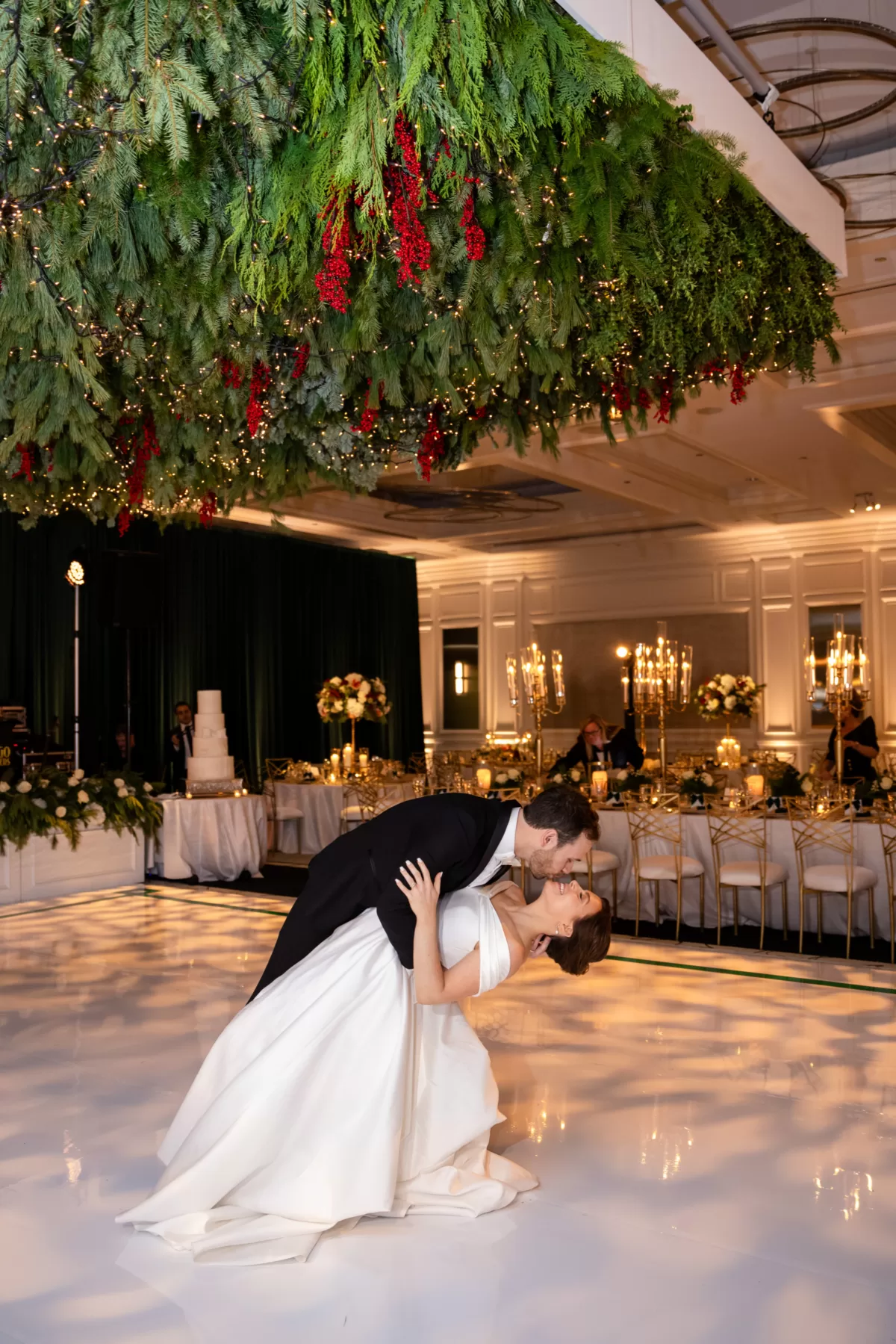 Red and Green Christmas Wedding Four Seasons Chicago Planning by Ali Phillips 2