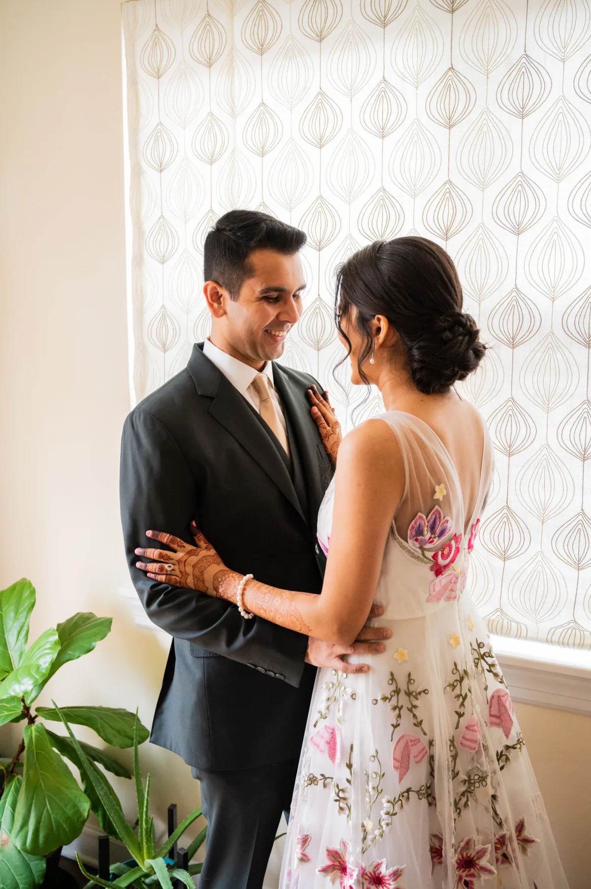 Bride and Groom Getting Ready at Home Chicago Planning by Ali Phillips 2