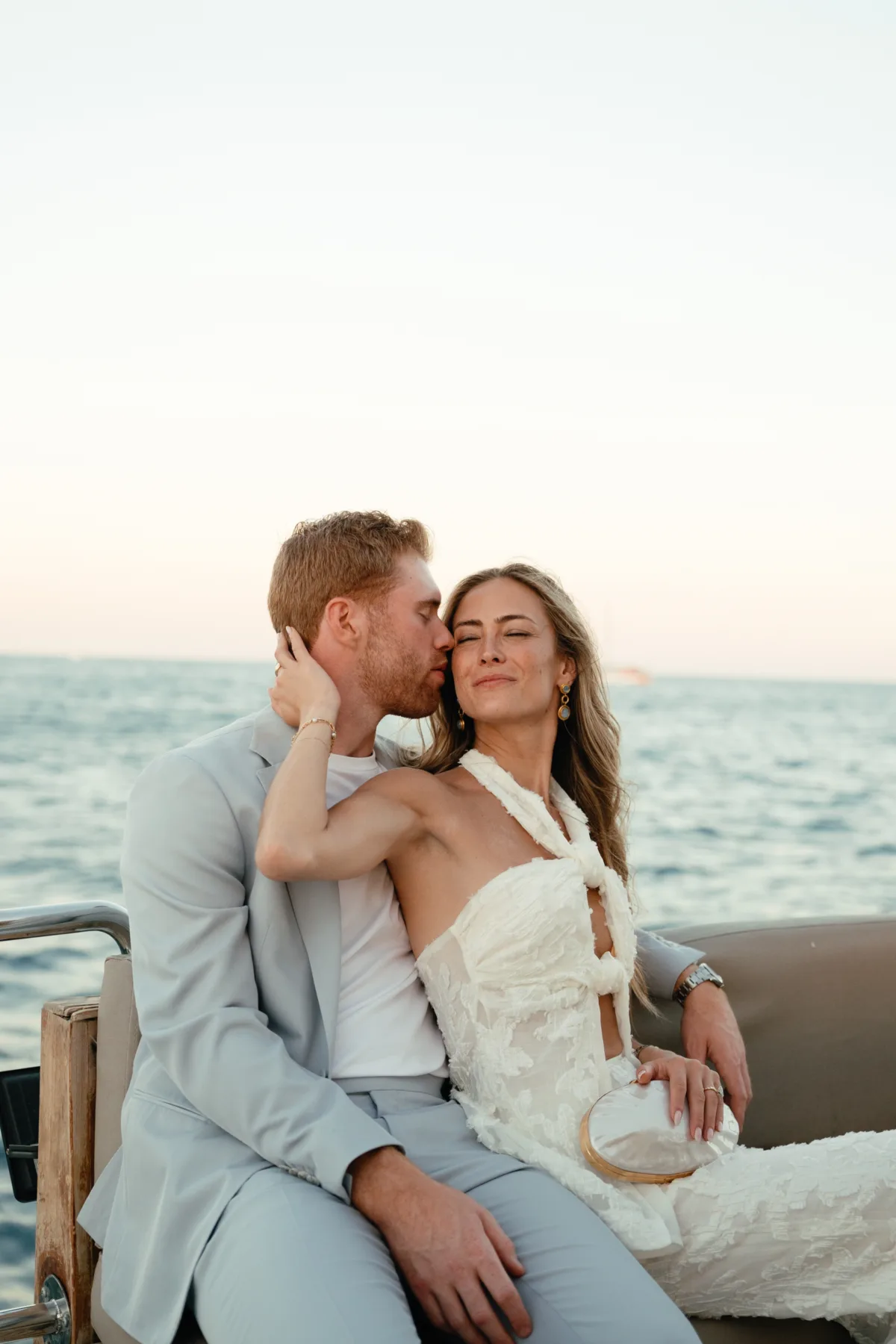 luxury cabo destination wedding planning engaging events by ali thompson hotel 2 - Luxury Cabo Wedding at The Cape, a Thompson Hotel Luxury destination wedding couple embracing at sunset in Cabo San Lucas planned by Chicago wedding planner Engaging Events by Ali at The Cape Thompson Hotel